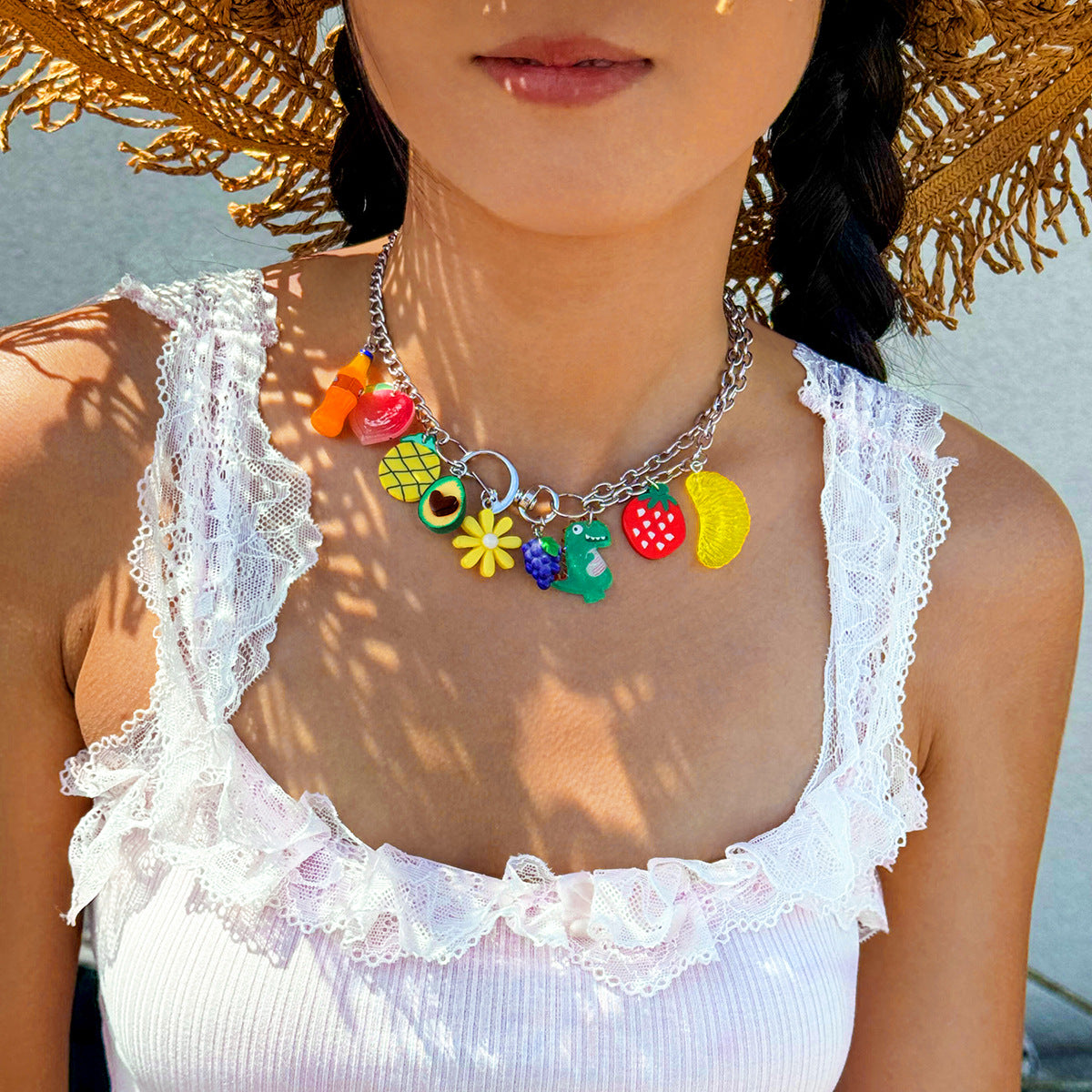 Wholesale Cross-border seaside holiday series beaded beach starfish shell necklace